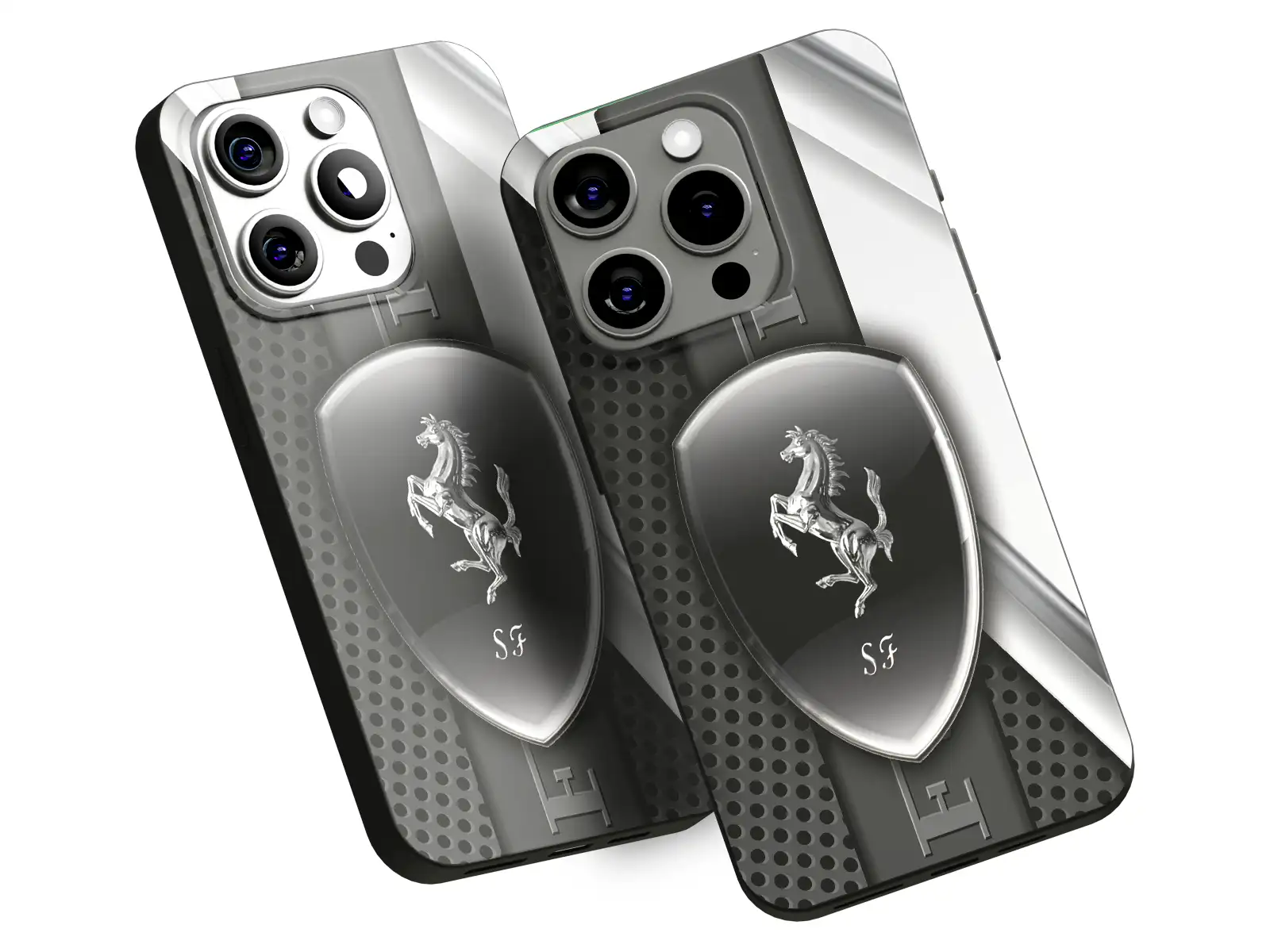 Ferrari Cover Silicone Telefono Look Elegante